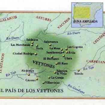 Mapa del territorio vettón